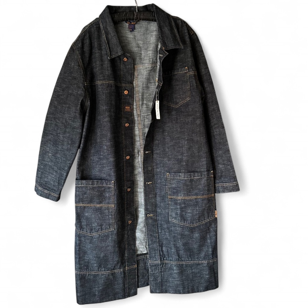 Black GSL Denim Jeans Coat - Picture 3 of 10